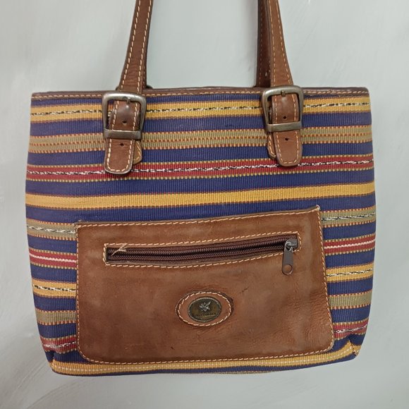 Guatemala Handbags - Authentic Guatemala fabric and leather shoulder bag